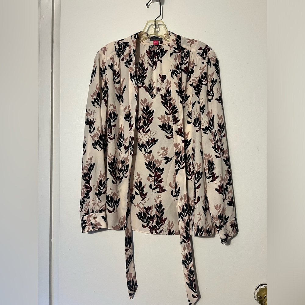 Vince Camuto Long Sleeve Blouse with Neck Tie